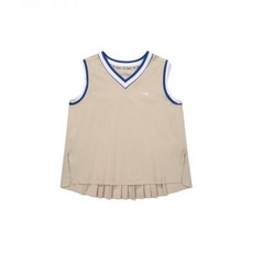 국내매장판 디아도라 테니스 플리츠 슬리브리스 우먼 베이지 554739