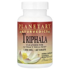 플래네터리 허벌스 아유르베딕 트리팔라 Planetary Herbals Ayurvedics Triphala 60정, 1개