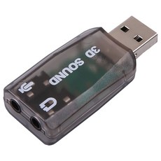 인네트워크 USB 5.1 사운드 카드 젠더형 색상 블랙 [IN-U51GB] INV047, 1개