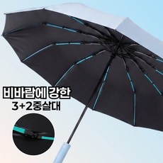 튼튼한 3단 자동 대형 양우산 아네오