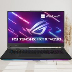 에이수스 2023 ROG 스트릭스 스카 17 라이젠9 라이젠 7000 시리즈 지포스 RTX 4090, Off Black, 1TB, 32GB, WIN11 Home, G733PY-LL002W