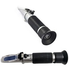 獨家繁體正版 糖度計 鹽度計 二合一 食品滷汁湯頭水果飲料含糖量含鹽量甜度計鹹度計測糖鹽 附發票保一年, 1個, 海水鹽度計100%(不能用於食品)