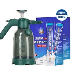 [쇼핑엔티] 시즌2 크린바바 버블왕 플러스100포+반자동 분무기, 1개, 25ml