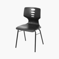 스튜디오칼츠 학원용의자 401체어 프레임 검정, 2개, 블랙