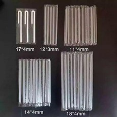 無品牌 一次性獨立裝4mm聯連排吸管透明塑膠伸縮細管, 1個