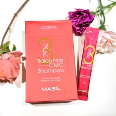 "韓國市集"MASIL瑪絲蘭蜜絲三次方沙龍級胺基酸洗髮精旅行組 1盒20入, 1個, 8ml