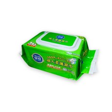 安安 成人柔護濕巾 濕紙巾 48抽 厚片 大張，超取限6包，給您最安心的清潔體驗, 1個, 48枚入