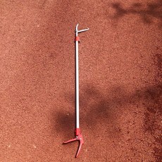 伸縮加長不鏽鋼捕蛇夾：安全抓蛇器/抓魚鉗/螃蟹夾，防滑手柄，多功能適用, 捕蛇器1.8米伸3米+蛇袋子手套, 1個