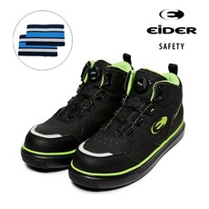 아이더 미끄럼방지 경작업용 안전화 SAFETY SMART 601, 블랙, 1개