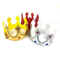 골드실버레드스펀지왕관 생일파티용행사용파티왕관 어린이선물템이벤트용 3가지컬러 8세이상, 레드