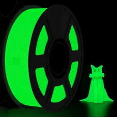 빛나는 PLA 3D 프린터 필라멘트 1.75mm 고휘도 야광 250G 스풀 노란색, 03 PLA glow green