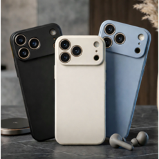 파스텔 컬러 실리콘 풀커버 아이폰 케이스