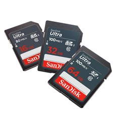 SANDISK Ultra 16G 32G 64G SD C10 UHS-I 新升級 讀取100MB/s 記憶卡, 詳見包裝, 詳見包裝, 64GB