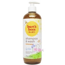 Burt's Bees 寶貝嬰兒洗髮沐浴露 原味 21oz/621ml, 1個, 原味沐浴620ml-保存2028/8月
