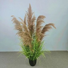 나뭇가지 조화 매장 나무 파티 가을 장식 인테리어 대형 인조갈대 가짜 팜파스, 150cm 긴 머리 봄