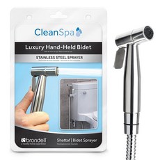 Brondell CSL-40 CleanSpa 럭셔리 핸드 헬드 비데 샤타프 스프레이 실버 101867, Brondell CSL-40 CleanSpa 럭셔리 핸