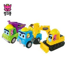아이산업 메탈중장비 굴착기 덤프트럭 믹서트럭 3종세트, 1개