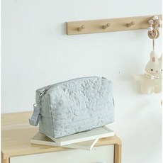 [유모차 파우치] 휴대용 파우치 패브릭 퀼팅 파우치 유모차 악세서리 강아지 웨건 파우치, 1개, 민트스타