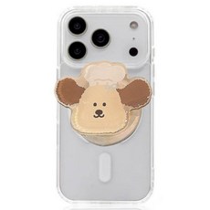 BuyChoo 요리사 강아지 그립톡, 1개, 베이지