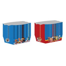 24pcs PAW 순찰 파티 음식 트레이 상자 종이 스낵 생일 용품 팝콘 나쵸 홀더 선물, PAW Patrol