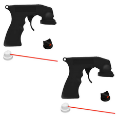 디피하우스 락카 스프레이 노즐캡 손잡이 핸드 캔건, 2개, 블랙