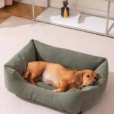 세탁 가능한 애완동물용 쿠션 55cm, C. 암록색