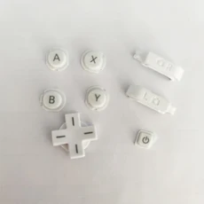 Nintend Old 3DS 콘솔용 기존 새 LR 전원 키 ABXY D-패드 방향 크로스 버튼 세트, 07 White