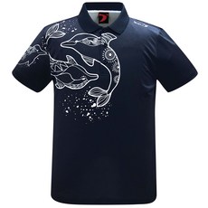 락엔볼-쏘시오 빅볼링 돌고래 (SST-199) 볼링 티셔츠(BK)