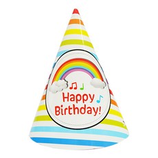 해피파티 생일파티 고깔모자 무지개 (10개입), 상세페이지 참조, 상세페이지 참조