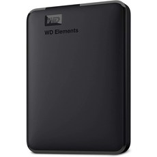 WD 웨스턴 디지털 엘리먼츠 휴대용 외장 하드 드라이브 USB 3.0 블랙 146778, 2TB