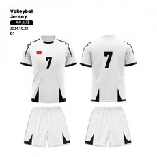 배구유니폼세트 남녀공용 전문 경기훈련 팀복 맞춤제작 디지털프린트, HP024 모델(인쇄 가능)