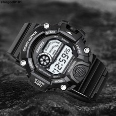 手表 男學生韓版青少年運動鬧鐘男孩防水多功能夜光兒童電子表潮流