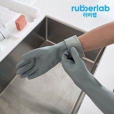 러버랩 잘 벗겨지는 손이쏙~ 고무장갑, 쿨그레이, 대(L), 1개