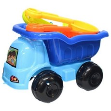 創 砂石車沙灘工具桶 海灘工具桶 8件式入 小孩堆沙工具 玩沙模具, 多色, 1個