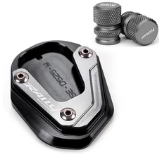 [호환제품] Loncin Voge 300 Rally GY 오토바이 사이드 스탠드 지지대 확장 패드 타이어 밸브 캡, 12 ComboGrey