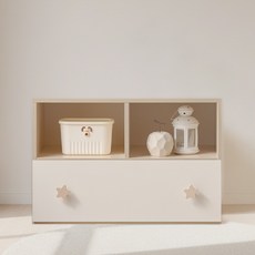 라자가구 베니 E0 키즈 800 서랍 수납 책장(기본형) 유아 수납장 어린이 교구장 베이비장, 아이보리