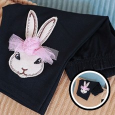 토끼 5부레깅스 레깅스 유아복 토끼 아동의류 여아레깅스 귀여운의상 패션 편안한바지 키즈옷 봄여름패션TL
