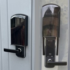 도어락레인커버 번호키레인커버 방수커버 빗물방지 비막음 번호키방수, 고객직접설치, RC1_주키/보조키/푸쉬풀-블랙