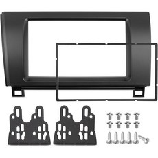 토요타 2007-2013 툰드라2008-2022 세쿼이아용 NuIth Matt 더블 DIN 라디오 대시 키트 더블 딘 마운트 하우징 브래킷 설치 트림 베젤 키트 설치 애프터마켓, Dash Kit