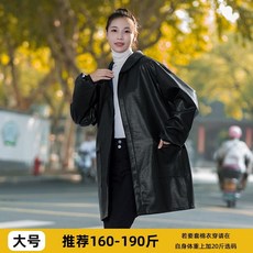 PU皮革防水防油加絨圍裙工作服, 1個, pu防水防油  黑色大號