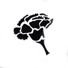 아트박스/와인앤쿡 카페테리아 데코 도안 스텐실(카네이션) 1개