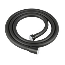 PVC 두꺼운 샤워 호스 범용 내압 샤워 파이프 감김 방지 내폭발, 흑색, 2m