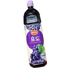 델몬트 포도 주스 100 음료, 1개, 1.5L
