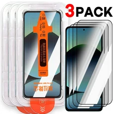 1-3Pcs 간편한 설치 강화 유리 Redmi Note 13 Pro 14 4G 5G 먼지 없는 화면 보호기 안티 스크래치 필름, 02 번들 19, 03 3PCS