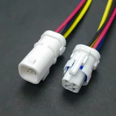 2P 3P 4P 6P 9P 1.8 MM 방수 와이어 커넥터 플러그 암수 소켓 (케이블 포함) JST JWPF 전기, 5PCS, 4P 15CM, 1개