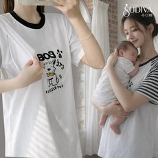 수디바 수유복 수유 잠옷 원피스 외출 캡내장 여름 수유복 산후조리원복