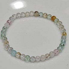 晶寶水晶 彩托帕石手鍊 手環 手珠4mm天然晶石 #Z67