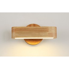 華燈惠 北歐極簡實木壁燈 日式原木臥室床頭燈, 原木色【20CM】三色, 原木色【20CM】三色