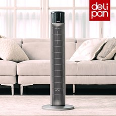 [2025 신제품] 델리팬 BLDC 타워형 선풍기 저소음 가정용 스탠드 타워팬 DEL-TF95 완전분리 세척, 1개