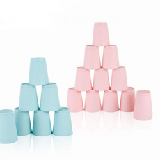 컵쌓기 스피드 무지 국민, 핑크 블랙무지, 1개